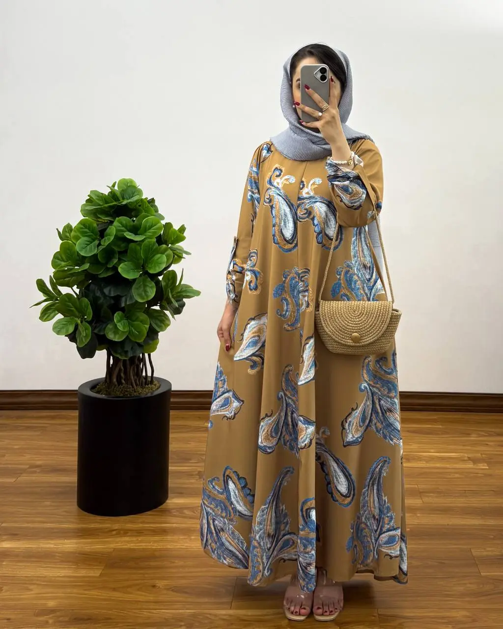 پیراهن مانتویی ایتالیایی ترمه 3